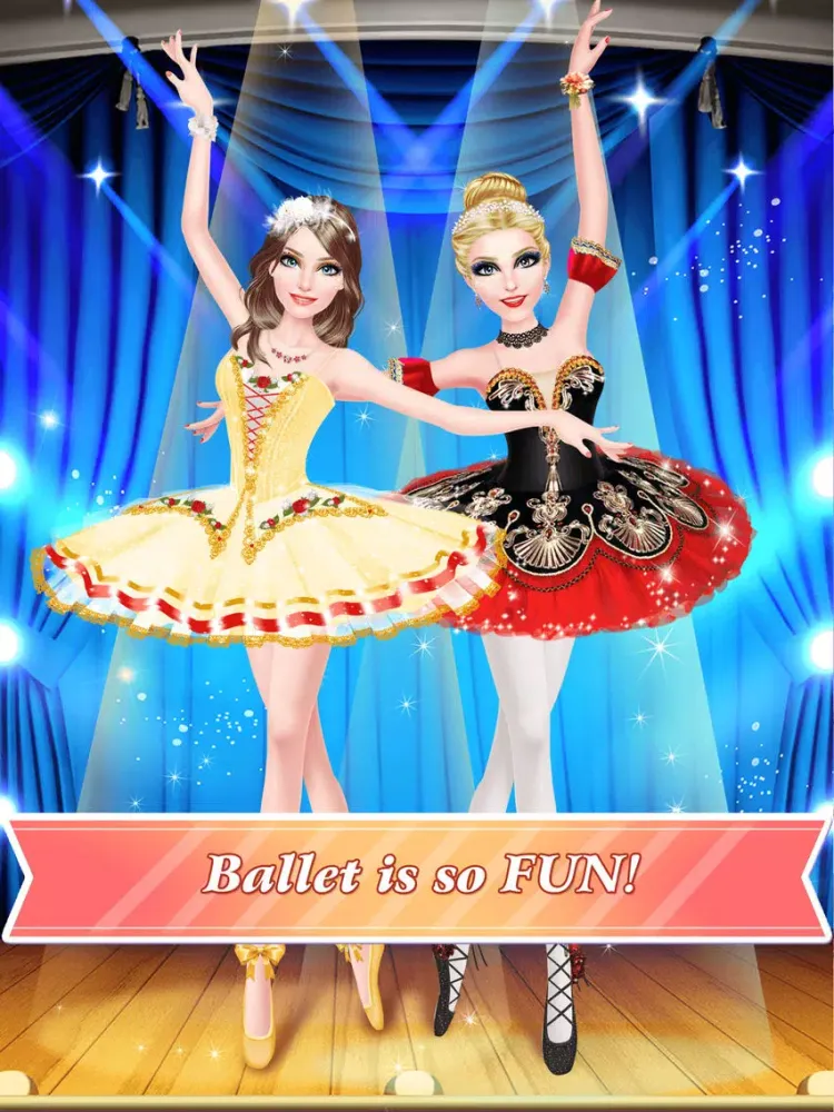 Capturas de pantalla de Ballet Sisters - Ballerina Fashion: Dancing Beauty Spa, Makeover, Dressup Game for Girls iPad 