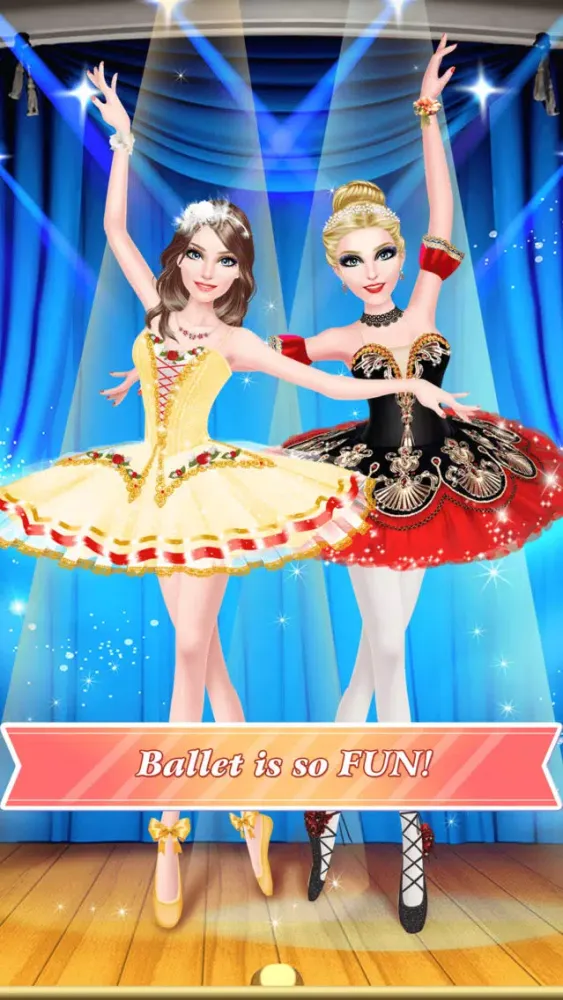 Capturas de pantalla de Ballet Sisters - Ballerina Fashion: Dancing Beauty Spa, Makeover, Dressup Game for Girls
