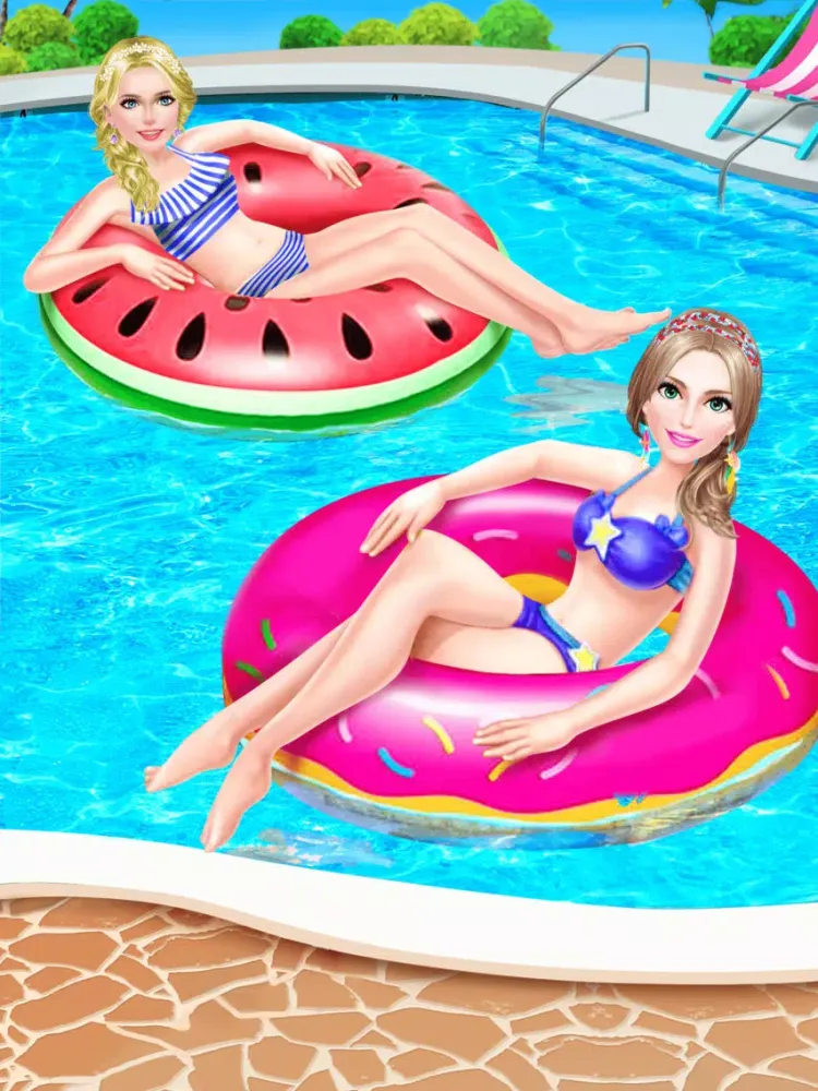 Скриншоты Summer Splash! Pool Party Spa - Makeup, Makeover & Dressup Game for Girls iPad 