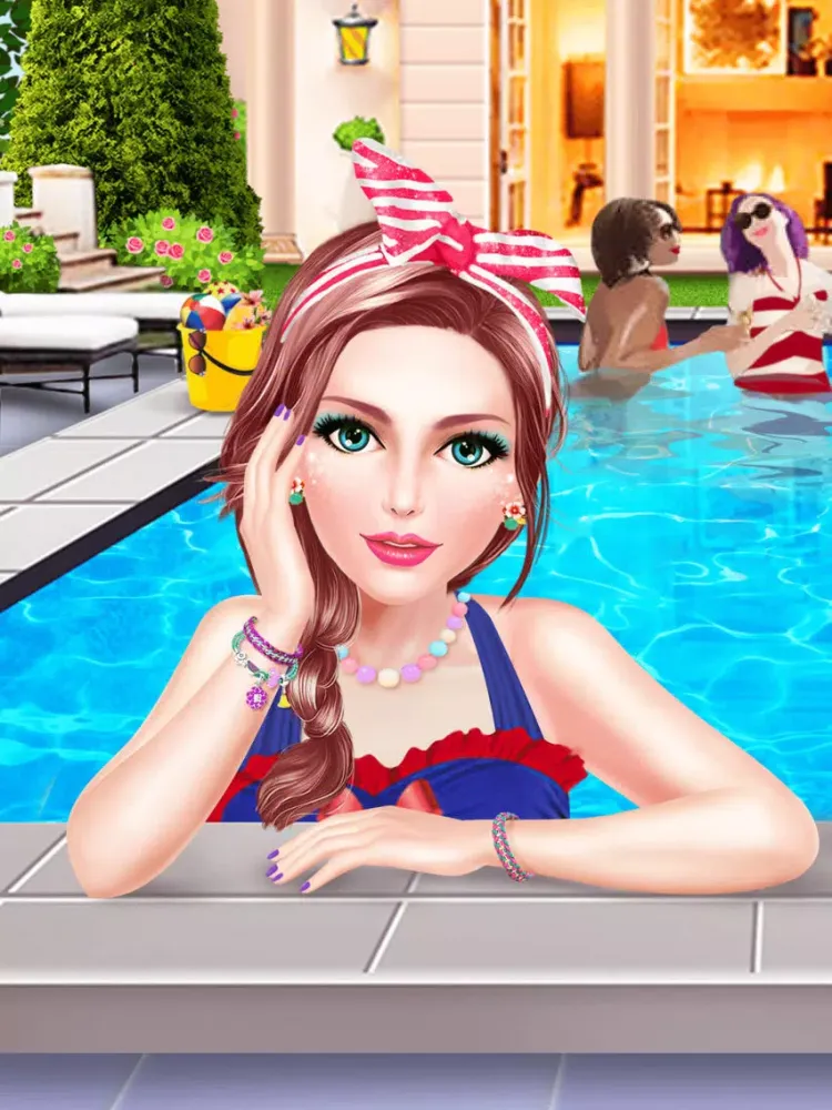 Скриншоты Summer Splash! Pool Party Spa - Makeup, Makeover & Dressup Game for Girls iPad 