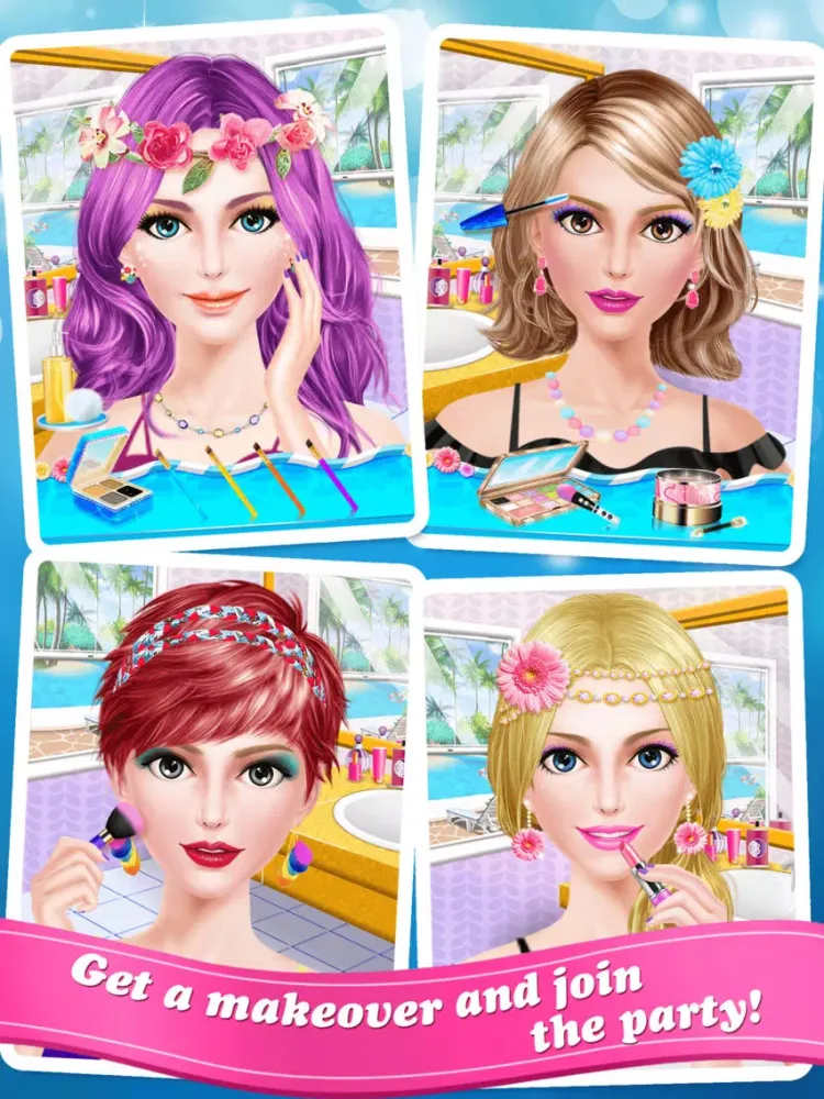 Скриншоты Summer Splash! Pool Party Spa - Makeup, Makeover & Dressup Game for Girls iPad 
