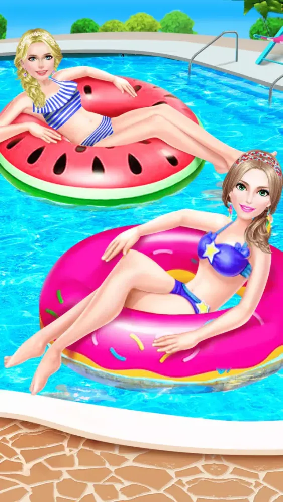 Скриншоты Summer Splash! Pool Party Spa - Makeup, Makeover & Dressup Game for Girls