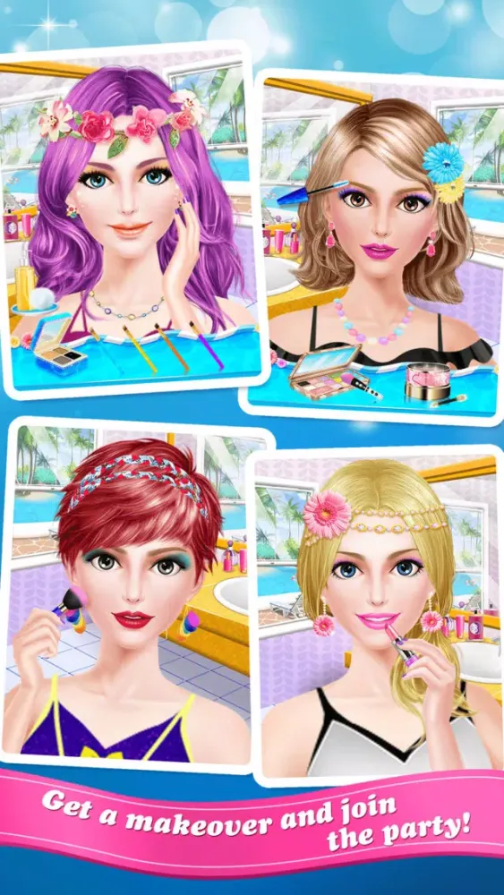 Скриншоты Summer Splash! Pool Party Spa - Makeup, Makeover & Dressup Game for Girls