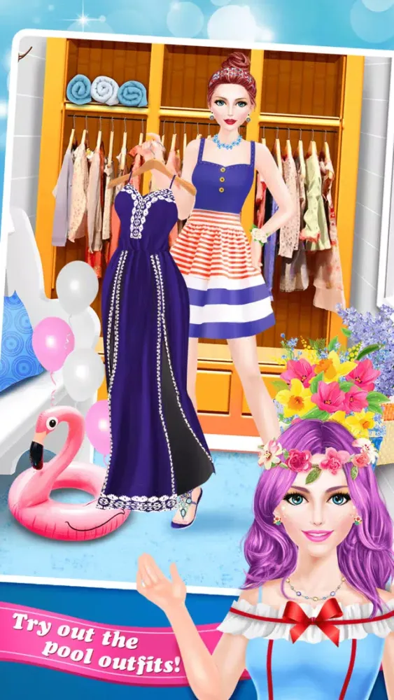 Скриншоты Summer Splash! Pool Party Spa - Makeup, Makeover & Dressup Game for Girls