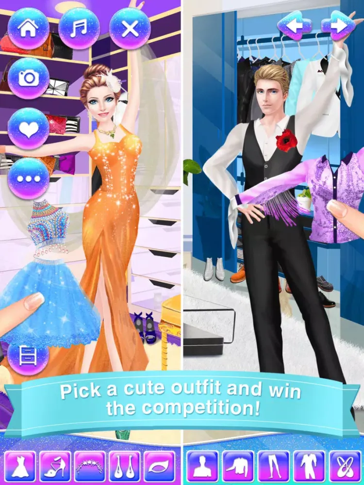Captures d'écran de Celebrity Dance Contest - Stars Salon Game: Girls Spa, Makeup & Dressup Costume Makeover iPad 