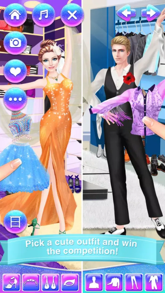 Captures d'écran de Celebrity Dance Contest - Stars Salon Game: Girls Spa, Makeup & Dressup Costume Makeover