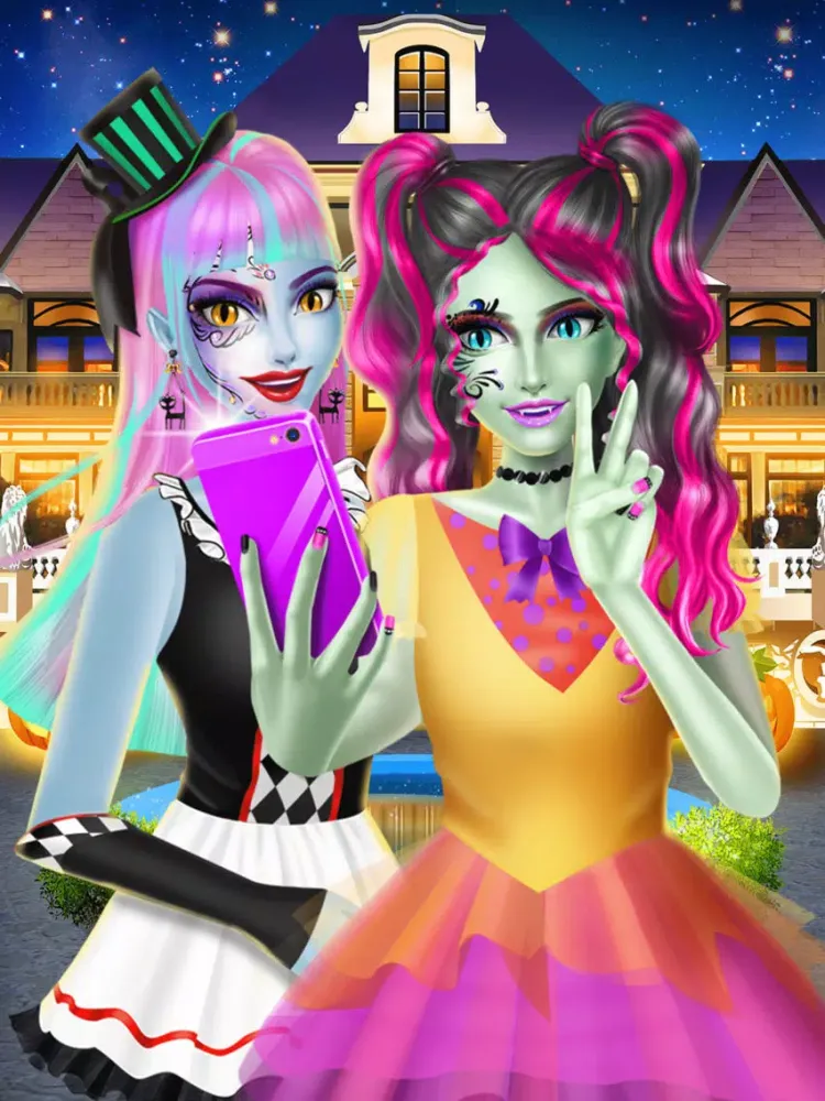 Scary Beauty Salon - Monster Girl Fashion Makeover iPad  Screenshots