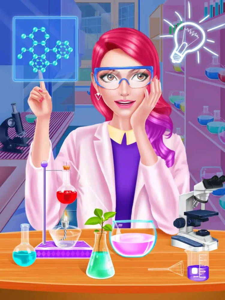 صور Dream Job: Science Girl Beauty Makeover Salon Game iPad 