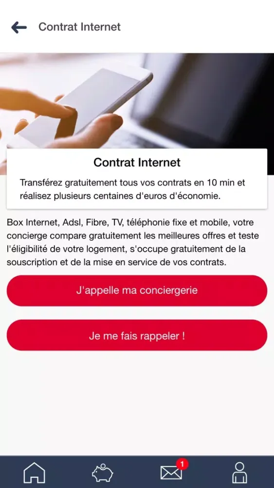Zrzuty ekranu ORPI Conciergerie