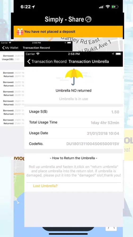 Simply Share Umbrella Screenshots