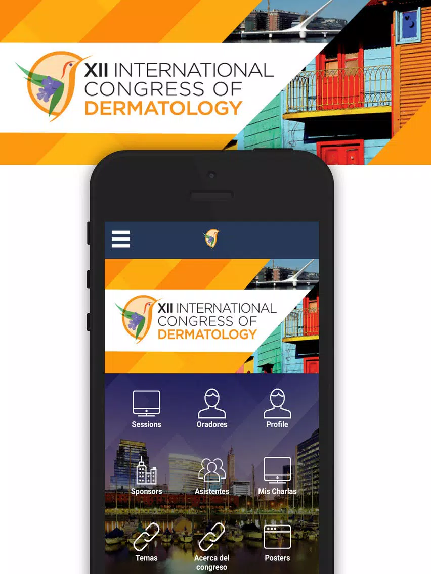 Tangkapan layar XII ICD Congress 2017 iPad 