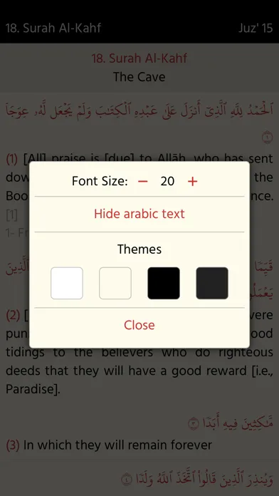 The Holy Quran (English) Screenshots