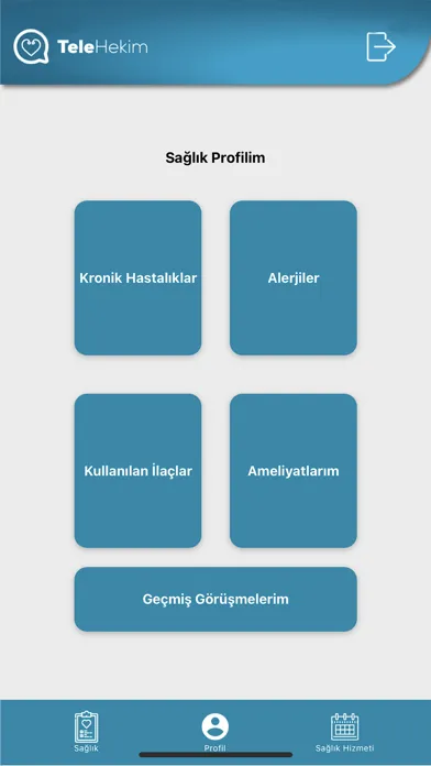 Telehekim Ekran Görüntüleri