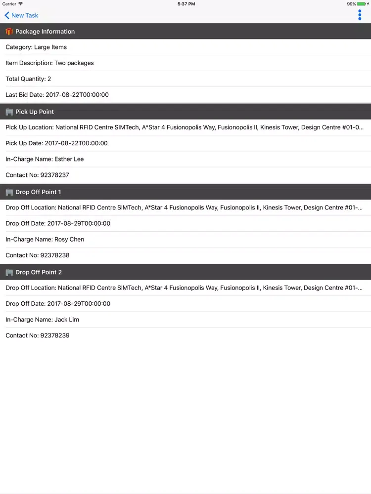 Screenshot di B2B Owner iPad 