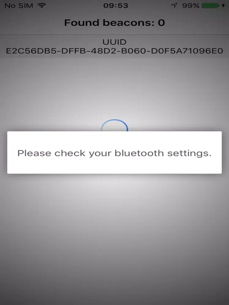 صور eBeaconApp iPad 