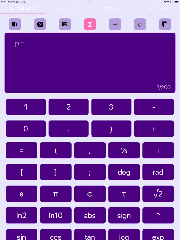 ChromaSciCalc Pro iPad  Screenshots