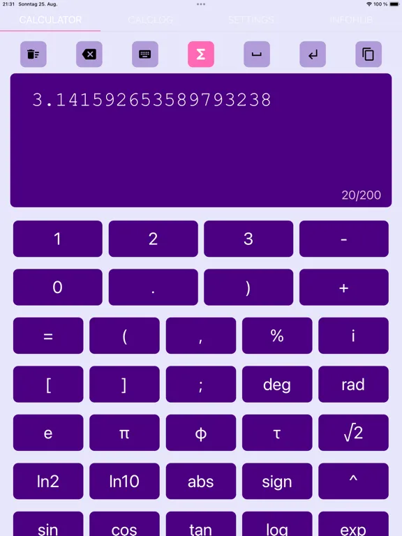ChromaSciCalc Pro iPad  Screenshots