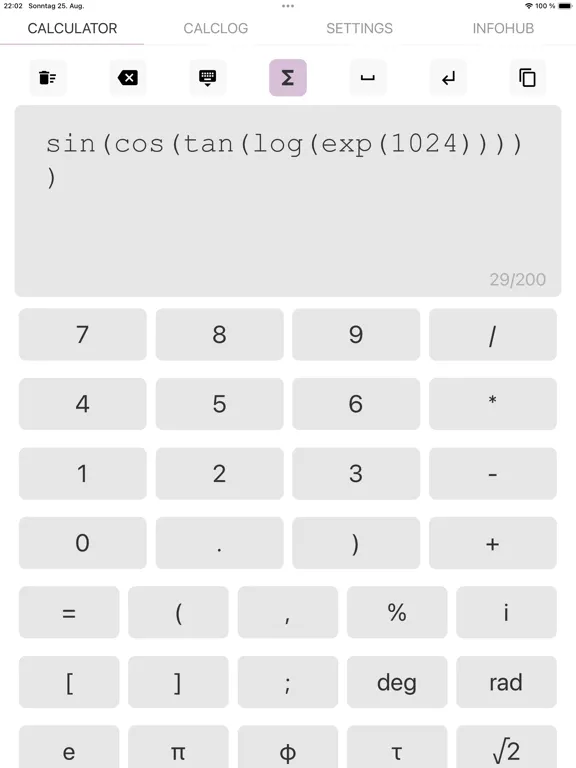 ChromaSciCalc Pro iPad  Screenshots
