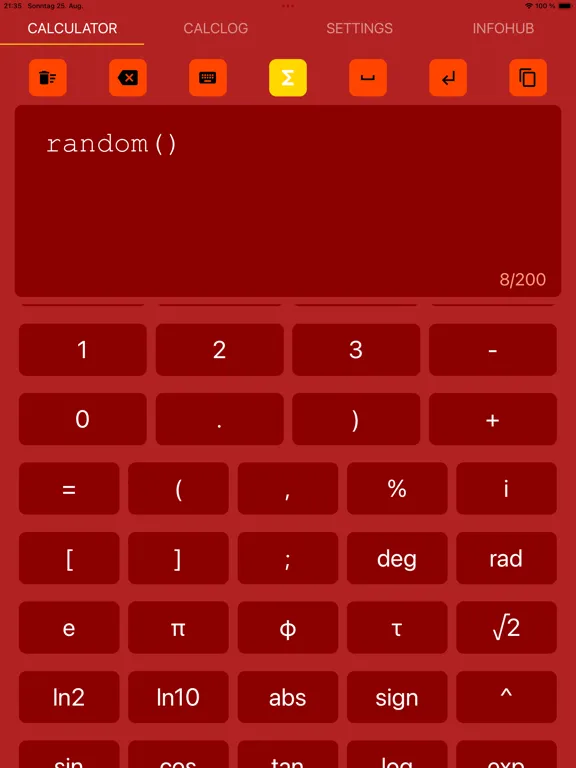 ChromaSciCalc Pro iPad  Screenshots