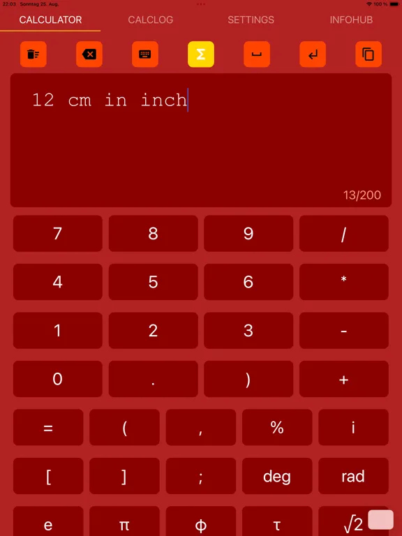 ChromaSciCalc Pro iPad  Screenshots
