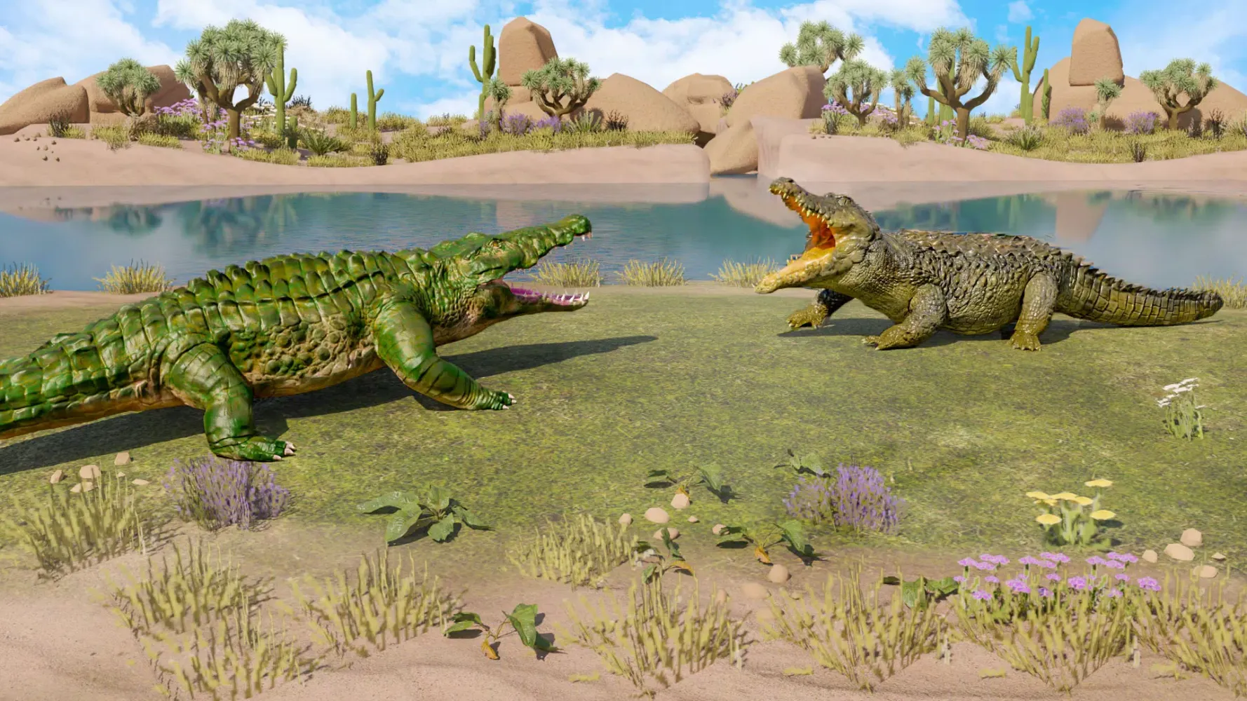 Скриншоты Crocodile Family: Animal Games