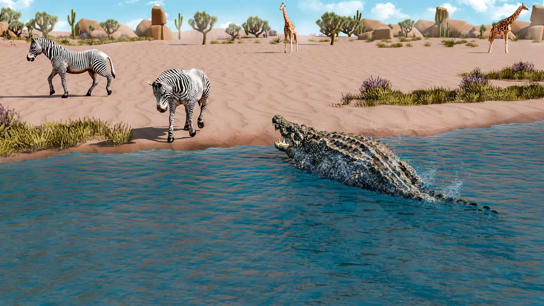 Скриншоты Crocodile Family: Animal Games