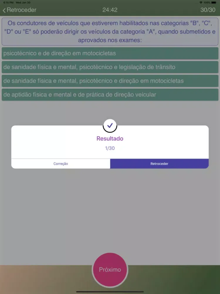 Simulado CNH 2020 pro iPad  سکرین شاٹس