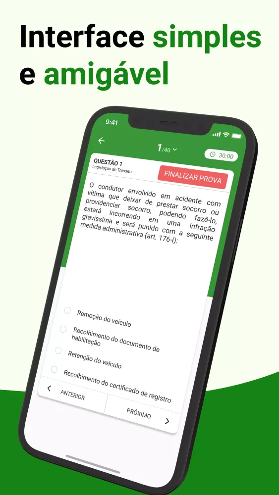 Simulado Detran Brasil 2024 Screenshots