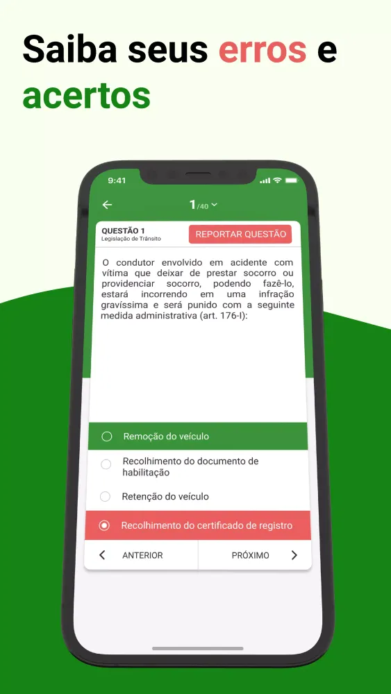 Simulado Detran Brasil 2024 Screenshots