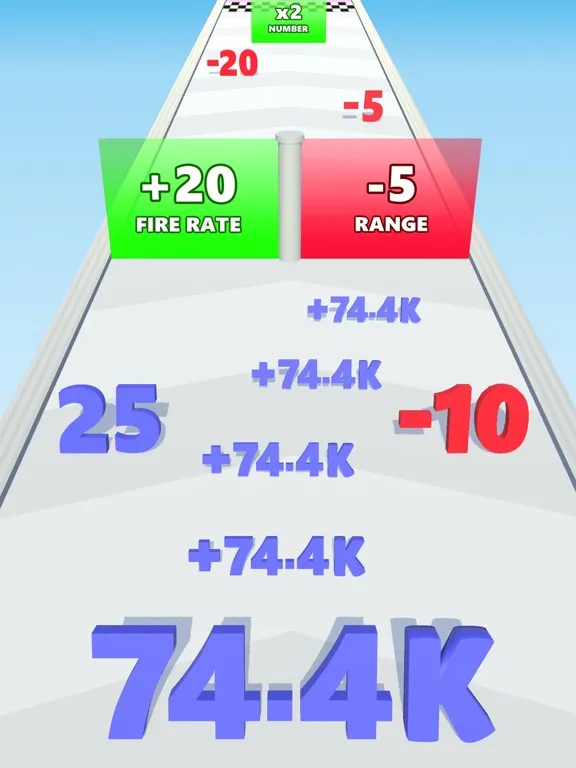 Capturas de tela do Number Run & Merge: Shooting iPad 