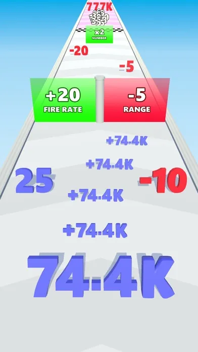 Capturas de tela do Number Run & Merge: Shooting