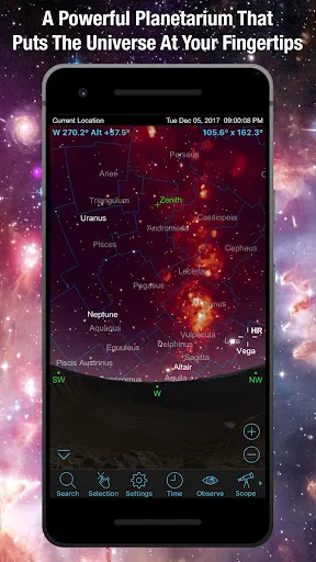 Tangkapan layar SkySafari 6 Pro