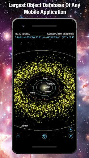 Tangkapan layar SkySafari 6 Pro