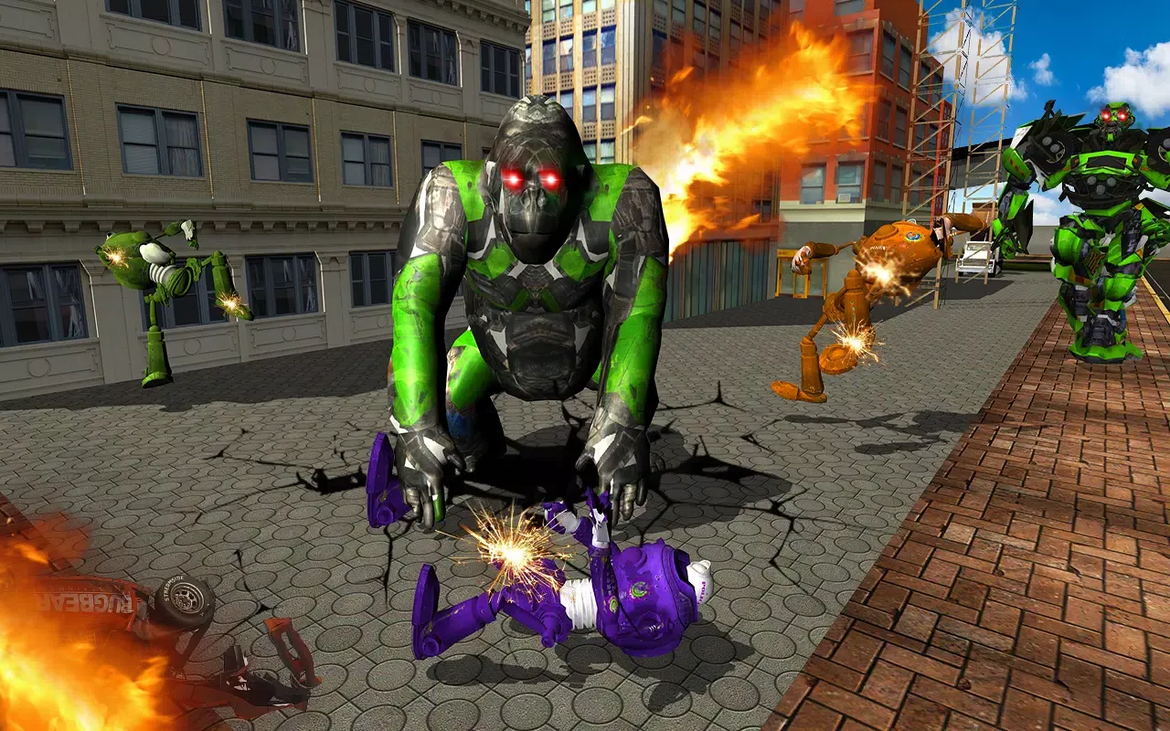 Muscle Car Transform - Gorilla Robot Transforming Screenshots