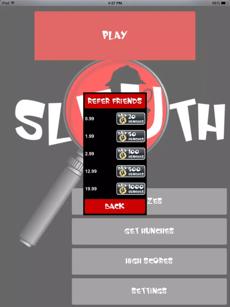 Sleuth Pro iPad  スクリーンショット