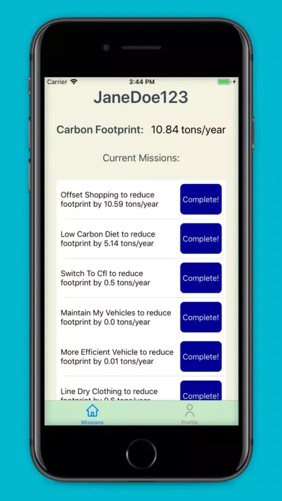 GreenFoot: Carbon Footprint應用截圖