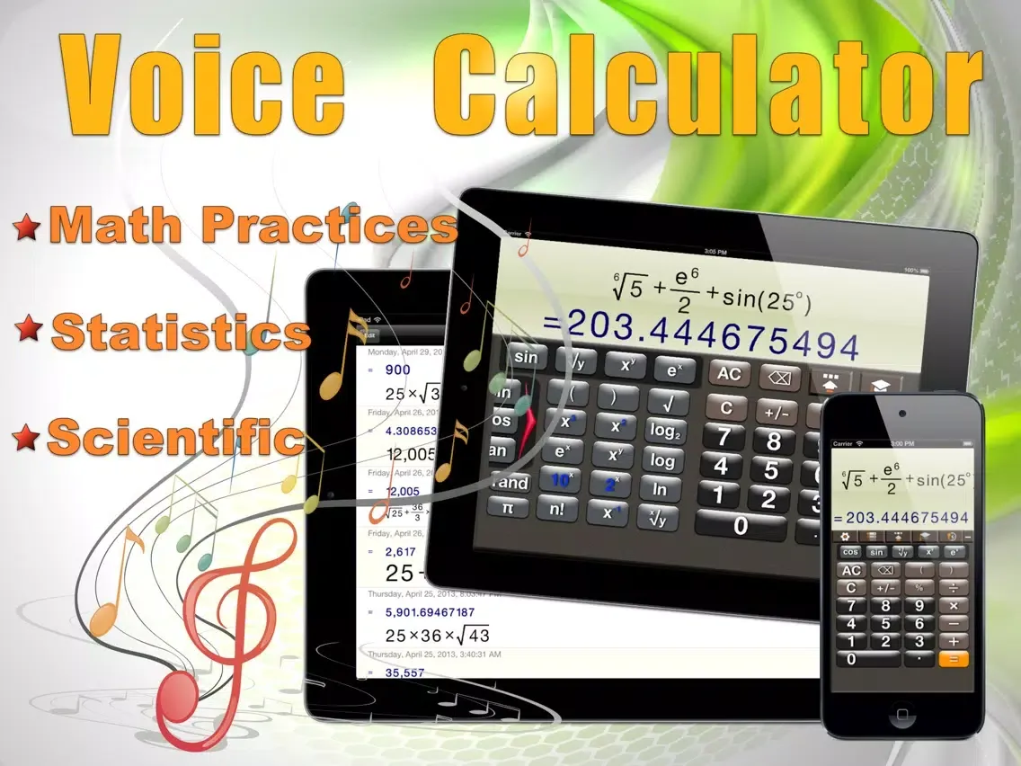 Calculator! Voice & Effect iPad 应用截图