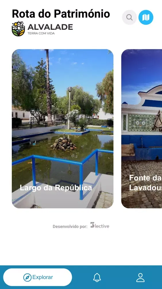 Capturas de tela do Alvalade - Rota do Património