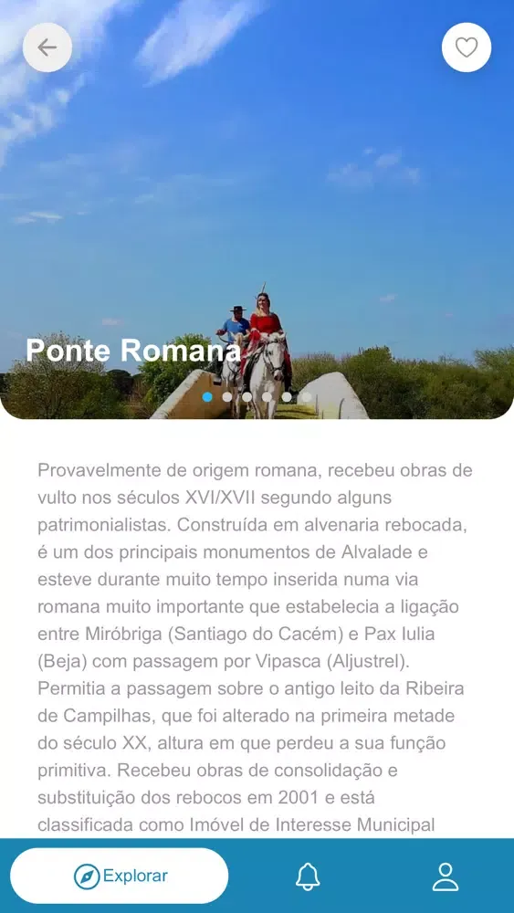 Capturas de tela do Alvalade - Rota do Património