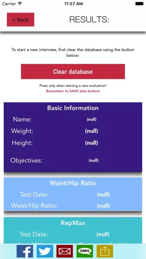 Body Calc for iPhone Screenshots