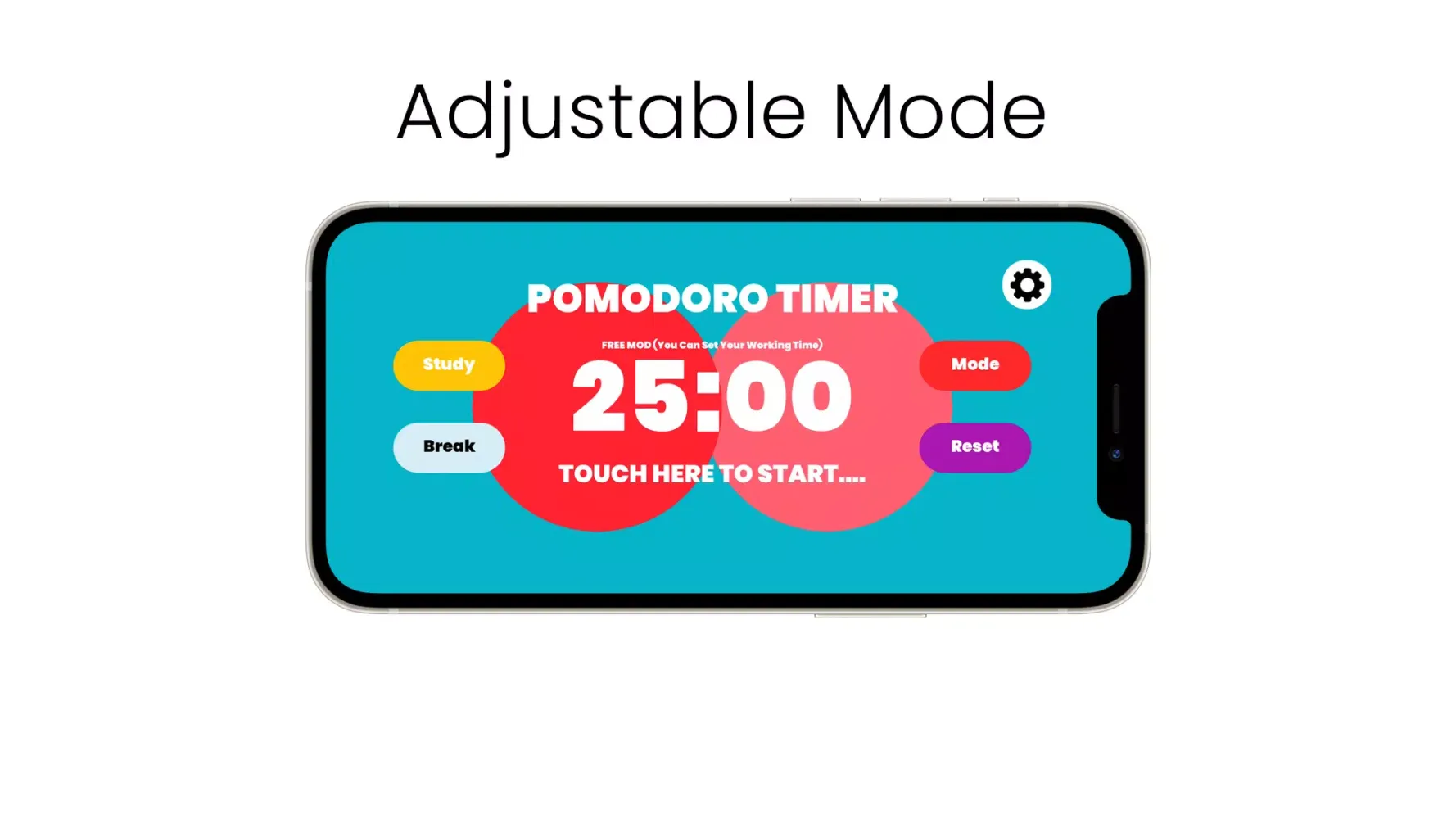 Capturas de tela do Pomodoro Timer