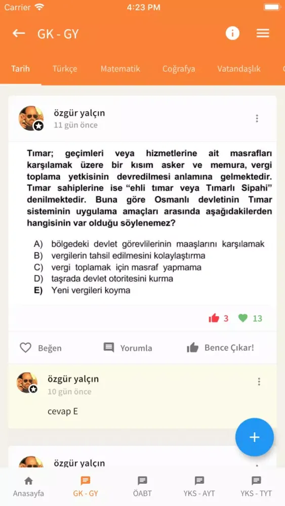 Sınav Rehberim Ekran Görüntüleri