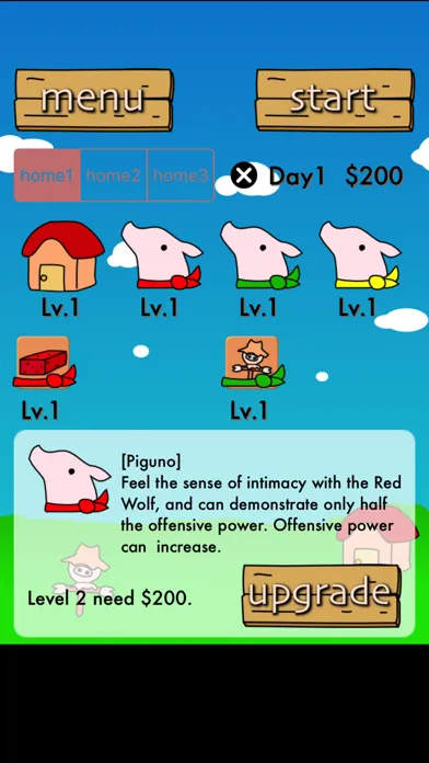 Tangkapan skrin Three Piggy