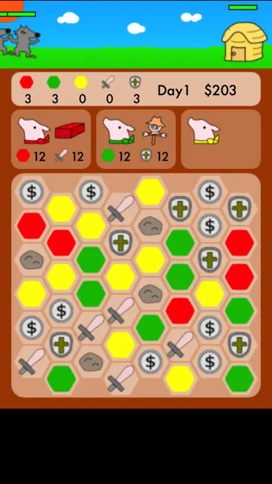 Tangkapan skrin Three Piggy