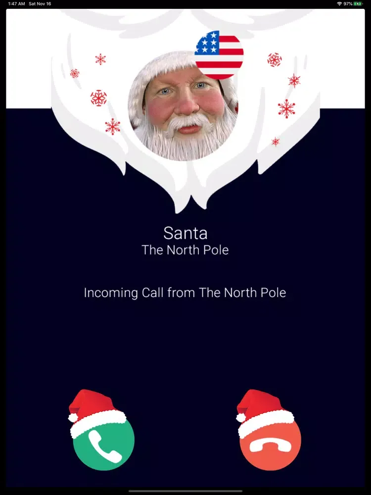 Santa Naughty & Nice Call iPad  Screenshots