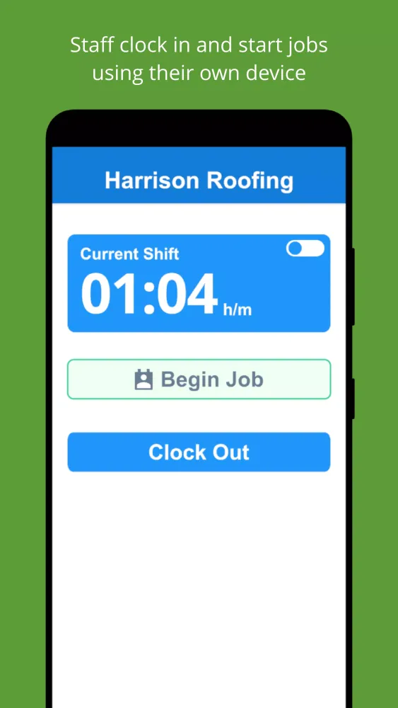 Zrzuty ekranu SINC: Employee Time Clock