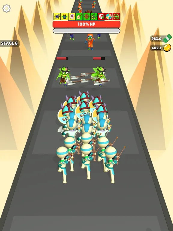 Tangkapan layar Battle Heroes Run iPad 