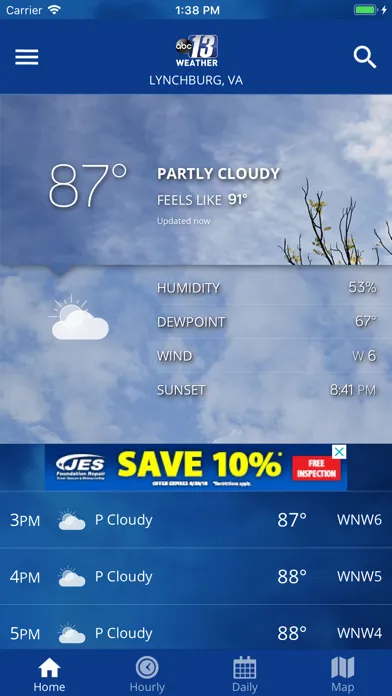 Screenshot di ABC13 Weather