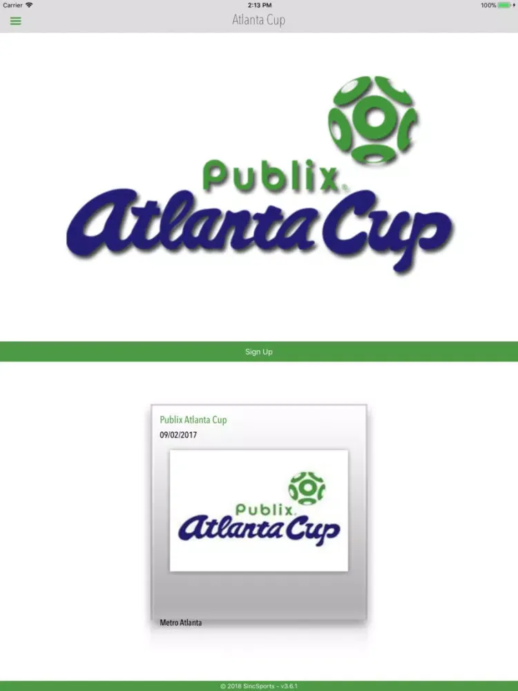 Atlanta Cup iPad 应用截图