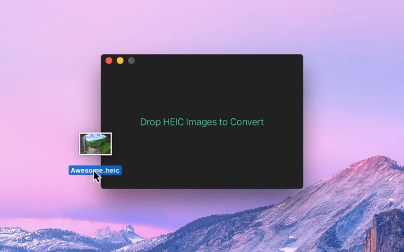 Tangkapan skrin HEIC Converter